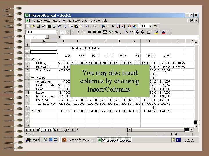 You may want to insert You may insert rows after filling some Goto A