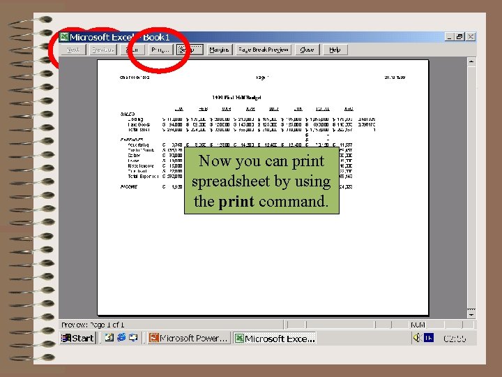 You can use Now press Now youthat can print Notice landscape style entire to