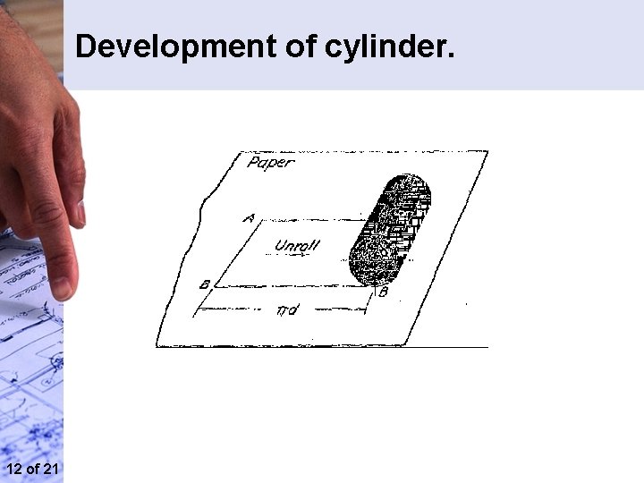 Development of cylinder. 12 of 21 