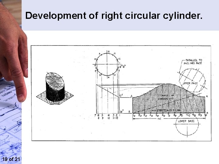 Development of right circular cylinder. 19 of 21 