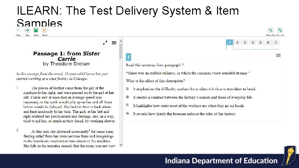 ILEARN: The Test Delivery System & Item Samples AIR provides a mature and reliable