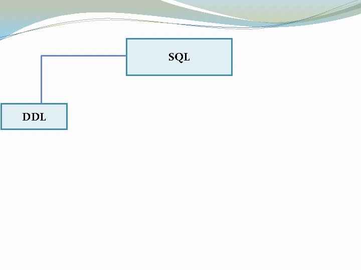 SQL DDL 