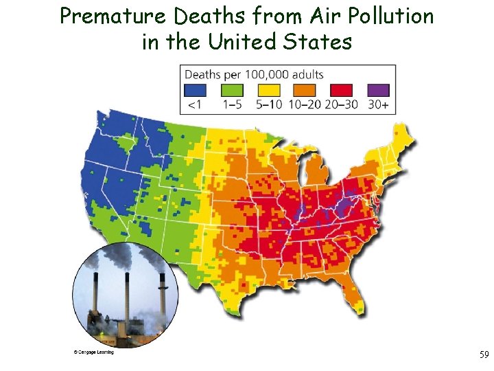 Premature Deaths from Air Pollution in the United States 59 