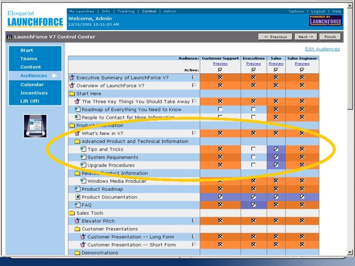 Example Direct Support © 2002 Eloquent, Inc Example Direct Support © 2002 Eloquent, Inc