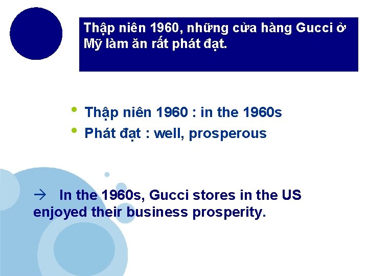 Thập niên 1960, những cửa hàng Gucci ở Mỹ làm ăn rất phát đạt.