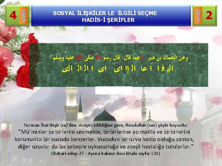 SOSYAL İLİŞKİLER LE İLGİLİ SEÇME HADİS-İ ŞERİFLER : ﻗﺎﻝ ﺭﺳﻮ ﺍﻟﻩ ﺻﻠﻰ ﺍﻟﻠﻪ ﻋﻠﻴﻪ