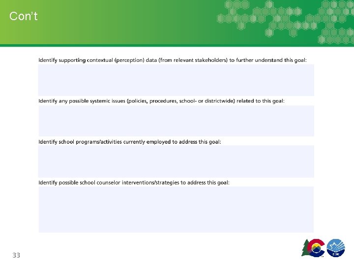 Con’t 33 Con’t 33