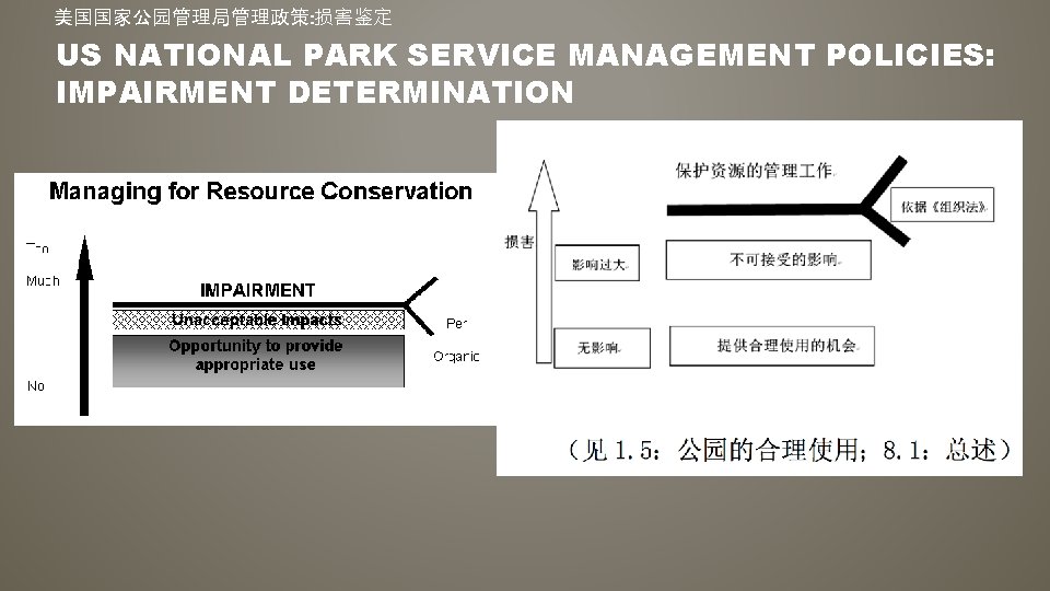 美国国家公园管理局管理政策: 损害鉴定 US NATIONAL PARK SERVICE MANAGEMENT POLICIES: IMPAIRMENT DETERMINATION 