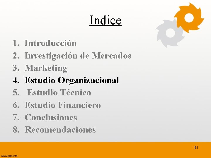 Indice 1. 2. 3. 4. 5. 6. 7. 8. Introducción Investigación de Mercados Marketing