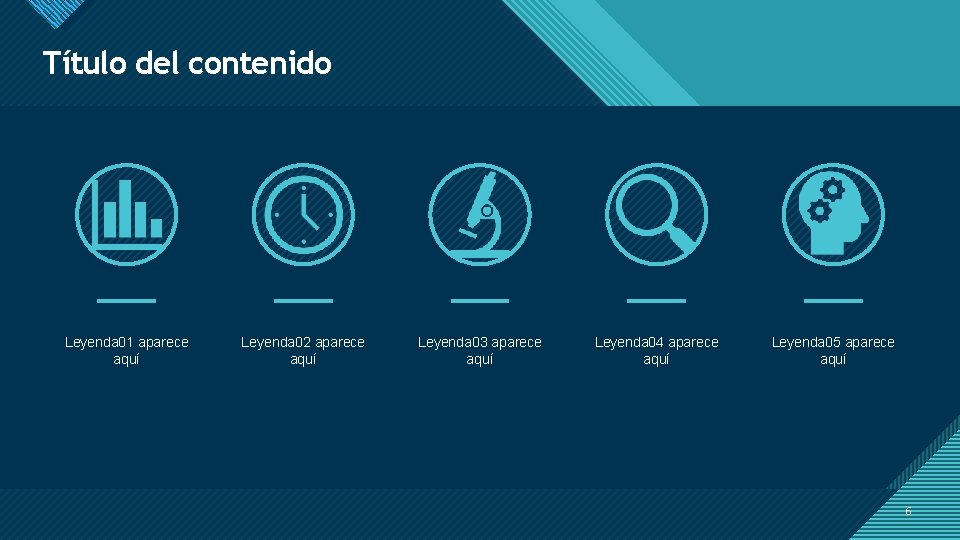 Haga clic Título delpara contenido modificar el estilo de título del patrón Leyenda 01