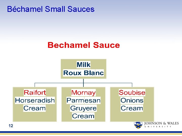 Béchamel Small Sauces 12 