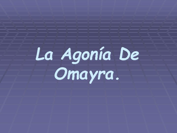 La Agonía De Omayra. 