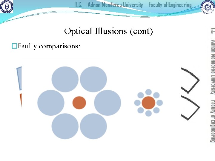 Optical Illusions (cont) �Faulty comparisons: 