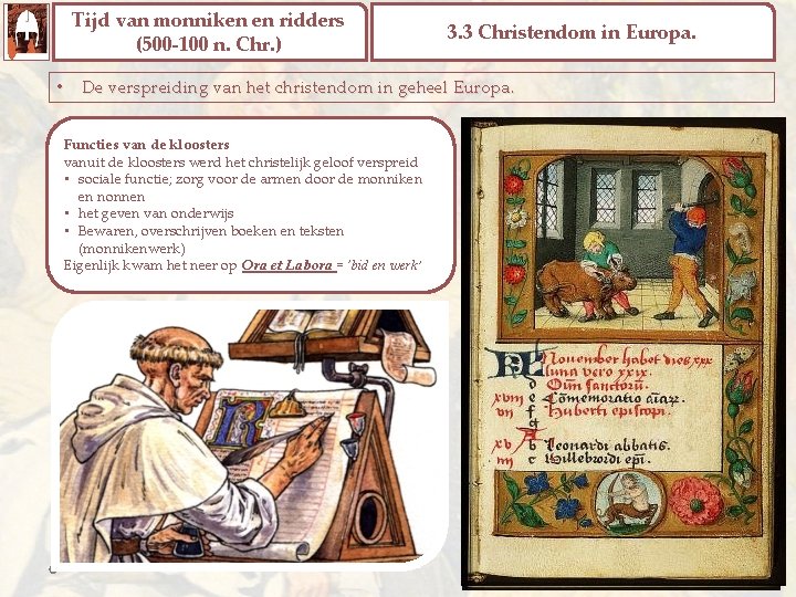 Tijd van monniken en ridders 500 100 n