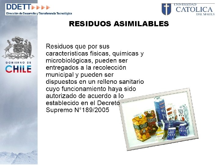 RESIDUOS ASIMILABLES 