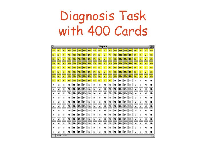 Diagnosis Task with 400 Cards 