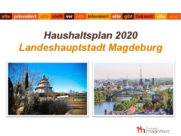 Haushaltsplan 2020 Landeshauptstadt Magdeburg 