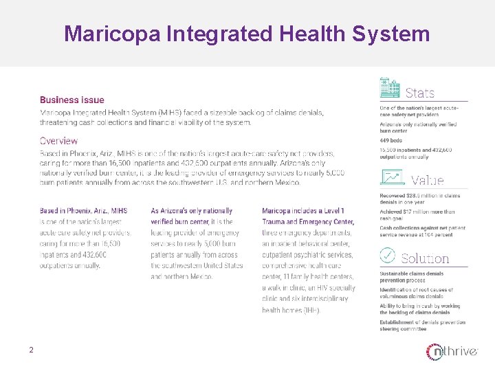 Maricopa Integrated Health System 2 
