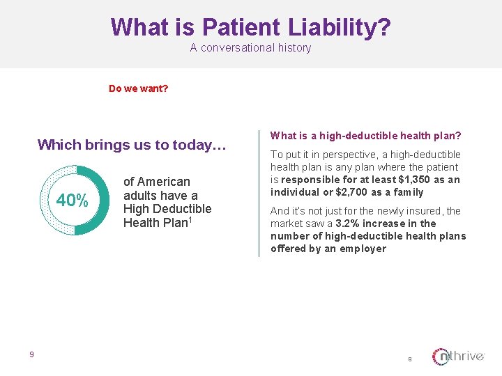 What is Patient Liability? A conversational history Do we want? Which brings us to