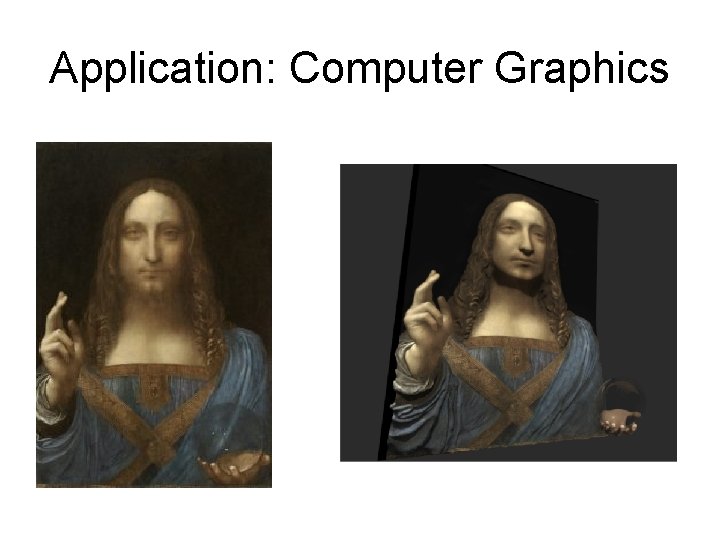 Application: Computer Graphics 