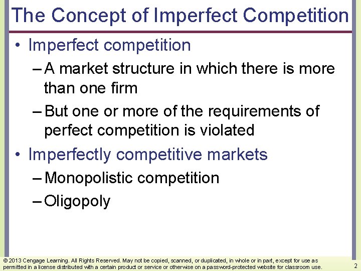 CHAPTER Monopolistic Competition and Oligopoly Power Point Slides