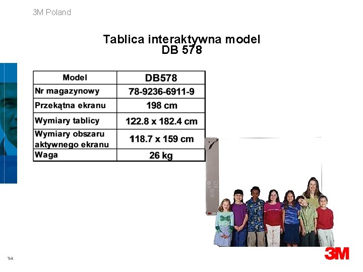 3 M Poland Tablica interaktywna model DB 578 14 