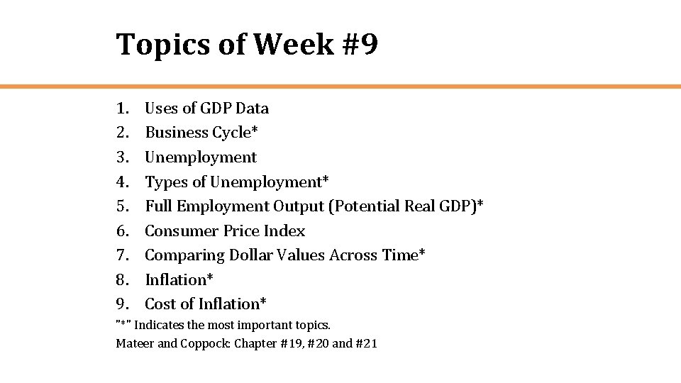 Topics of Week #9 1. 2. 3. 4. 5. 6. 7. 8. 9. Uses