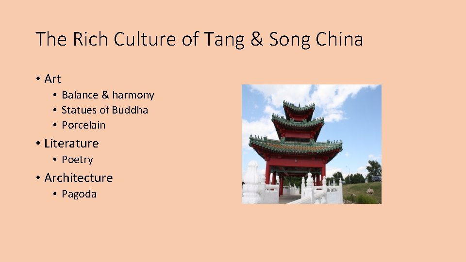 The Rich Culture of Tang & Song China • Art • Balance & harmony