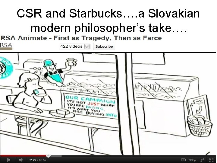 CSR and Starbucks…. a Slovakian modern philosopher’s take…. 