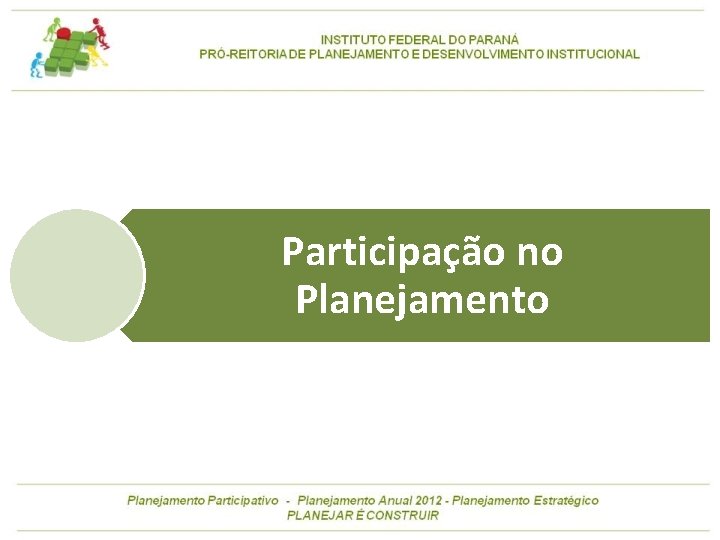 Participação no Planejamento 