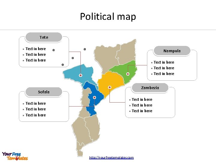 Outline map Legend Capital Major cities Nampula Chimoio