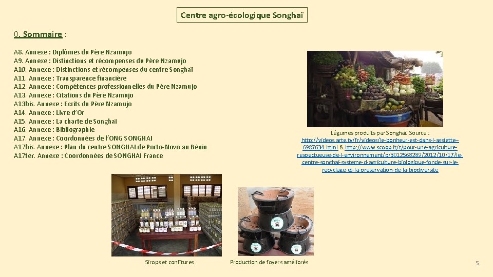 Centre agro-écologique Songhaï 0. Sommaire : A 8. Annexe : Diplômes du Père Nzamujo