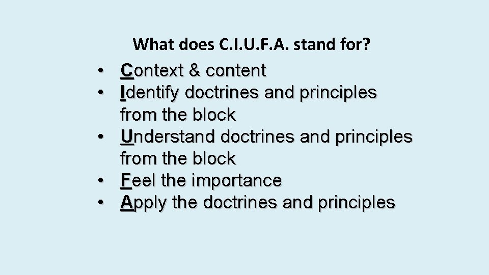  • • • What does C. I. U. F. A. stand for? Context