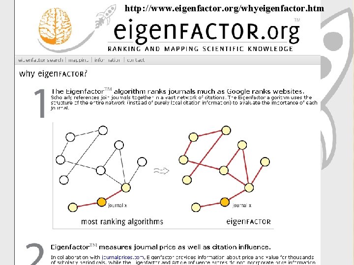 http: //www. eigenfactor. org/whyeigenfactor. htm 