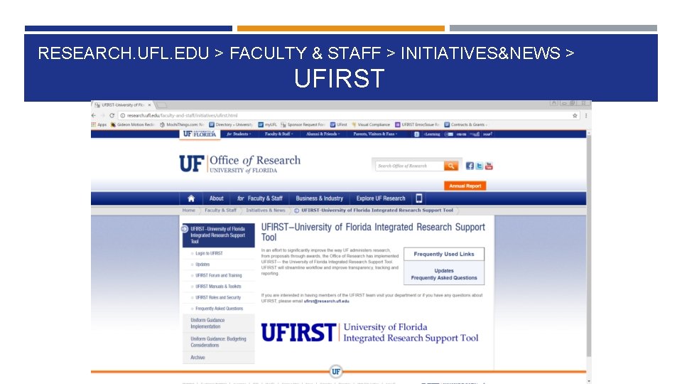 RESEARCH. UFL. EDU > FACULTY & STAFF > INITIATIVES&NEWS > UFIRST RESEARCH. UFL. EDU > FACULTY & STAFF > INITIATIVES&NEWS > UFIRST