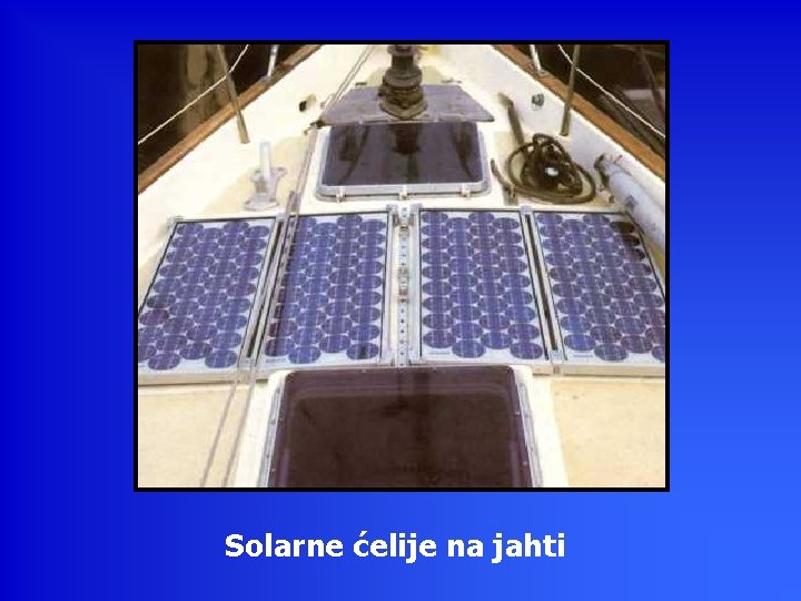 Solarne ćelije na jahti 