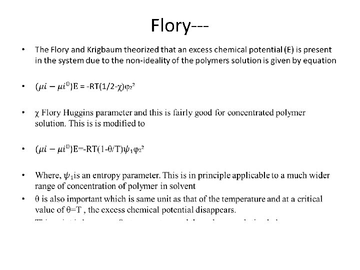 Flory-- • Flory-- •