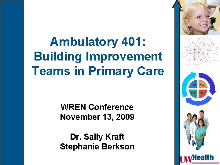 Ambulatory 401: Building Improvement Teams in Primary Care WREN Conference November 13, 2009 Dr.