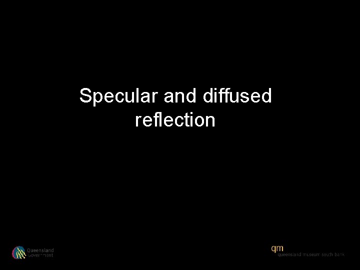 Specular and diffused reflection 