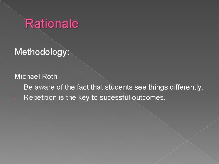 Methods Rationale Curriculum Light and Sustainability Rainbow Group Andreia Portugal
