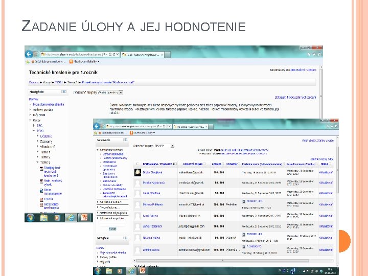 ZADANIE ÚLOHY A JEJ HODNOTENIE 