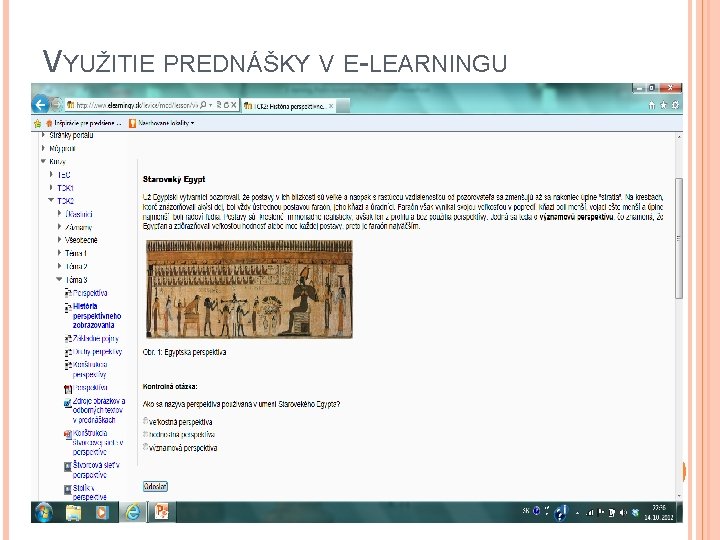 VYUŽITIE PREDNÁŠKY V E-LEARNINGU 