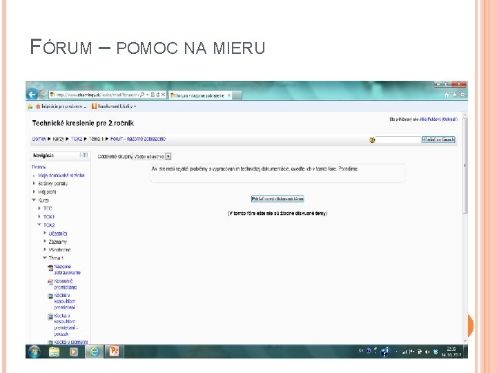 FÓRUM – POMOC NA MIERU 