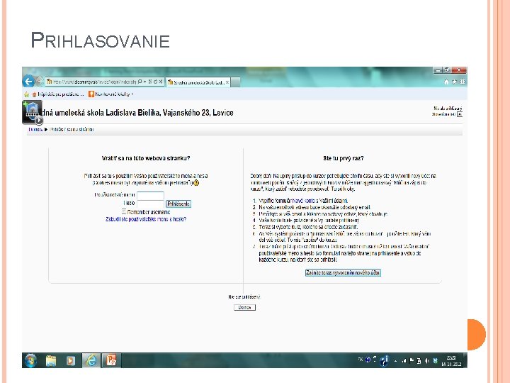 PRIHLASOVANIE 