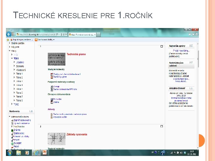 TECHNICKÉ KRESLENIE PRE 1. ROČNÍK 