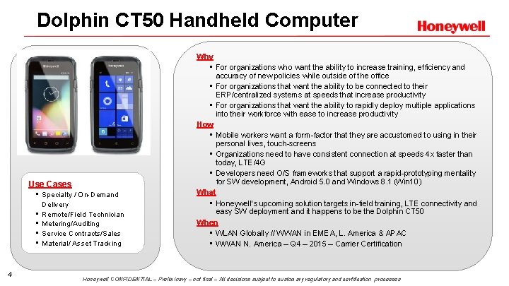Dolphin Computer Systems Introducing the Dolphin CT 50 Mobile Computer Presented