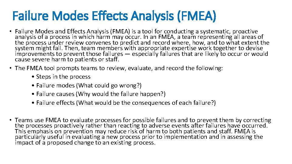 Failure Modes Effects Analysis (FMEA) • Failure Modes and Effects Analysis (FMEA) is a Failure Modes Effects Analysis (FMEA) • Failure Modes and Effects Analysis (FMEA) is a