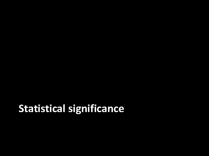 Statistical significance 