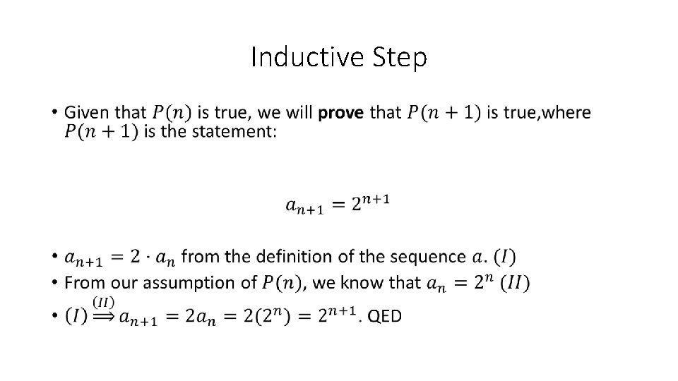 Inductive Step • 