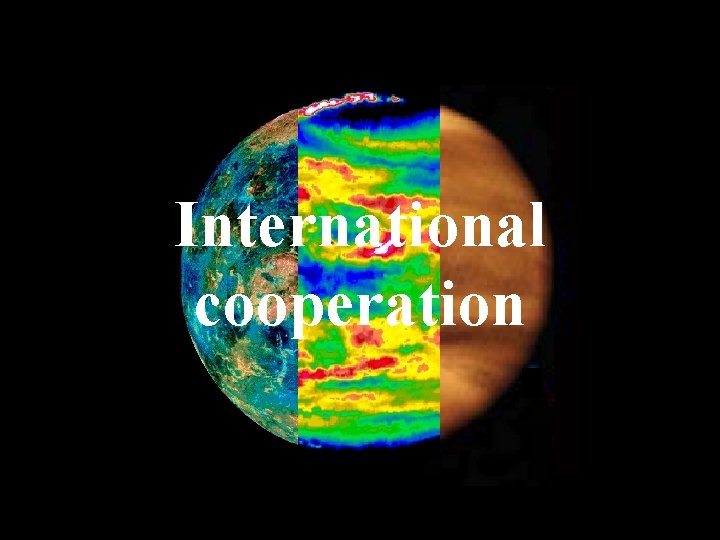 International cooperation 